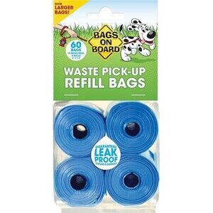 Bags On Board Dog Poop Bags | Strong, Leak Proof Dog Waste Bags | 9 x14 Inches
